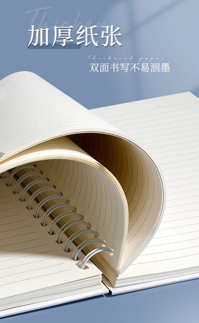 Spiral notebook product view